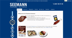 Desktop Screenshot of fleischerei-seemann.de