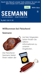 Mobile Screenshot of fleischerei-seemann.de