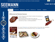 Tablet Screenshot of fleischerei-seemann.de
